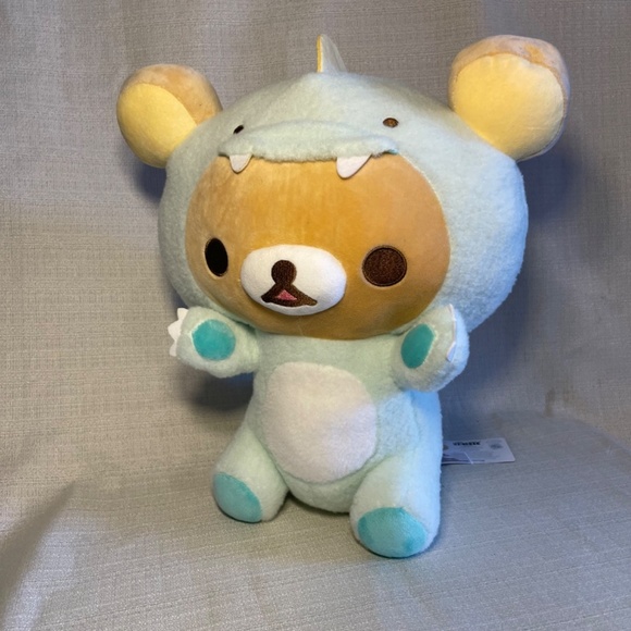 Rilakkuma San-X Original Plays with Dino Series Plush - Picture 7 of 8